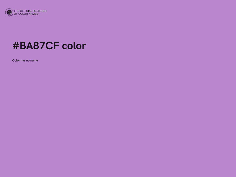 #BA87CF color image