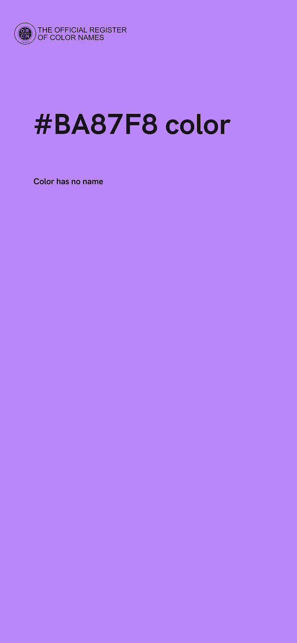 #BA87F8 color image
