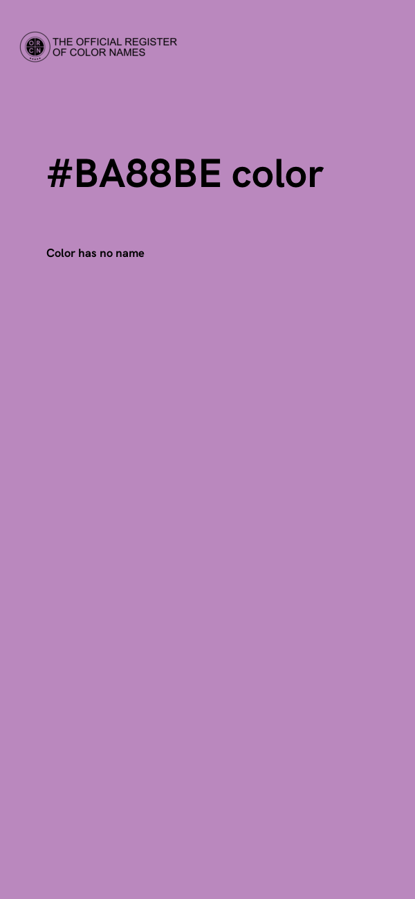 #BA88BE color image