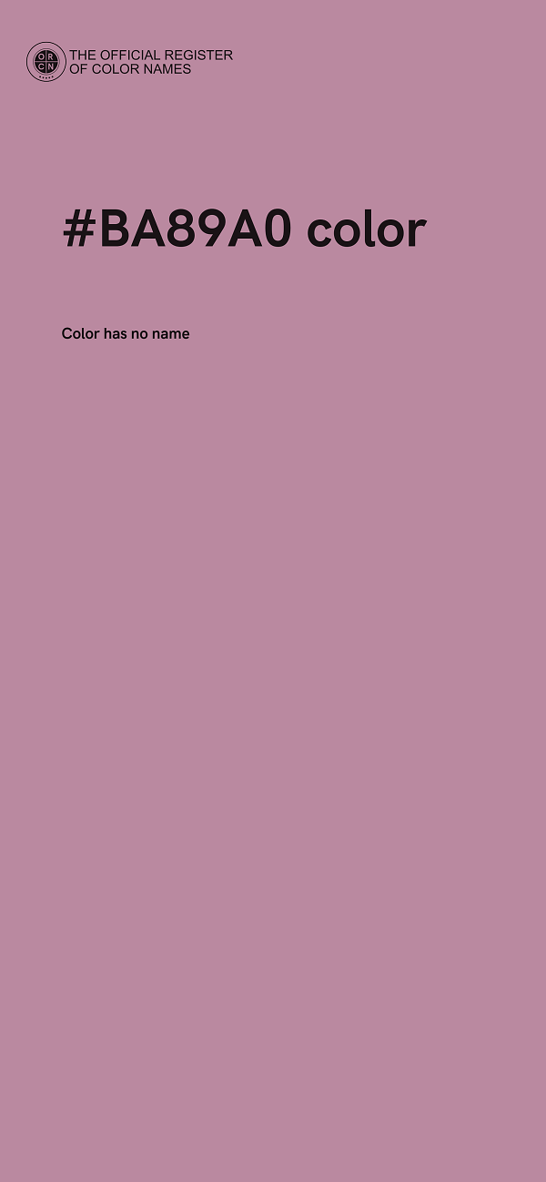 #BA89A0 color image