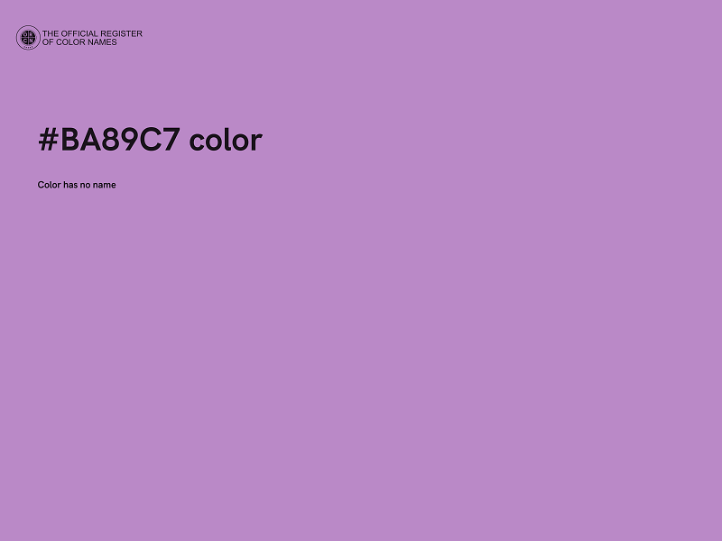 #BA89C7 color image