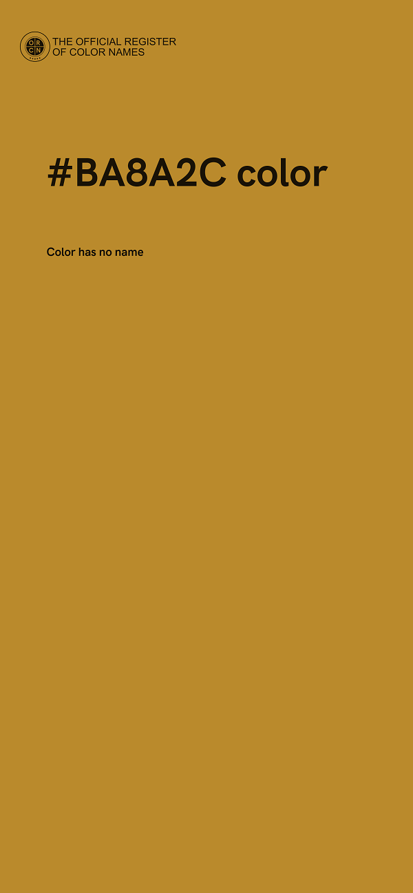 #BA8A2C color image