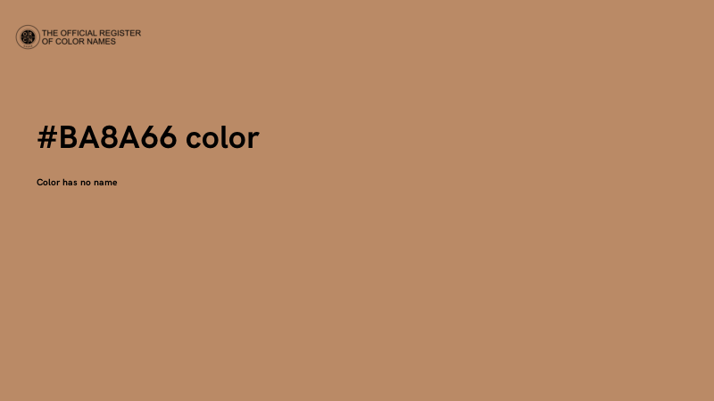 #BA8A66 color image