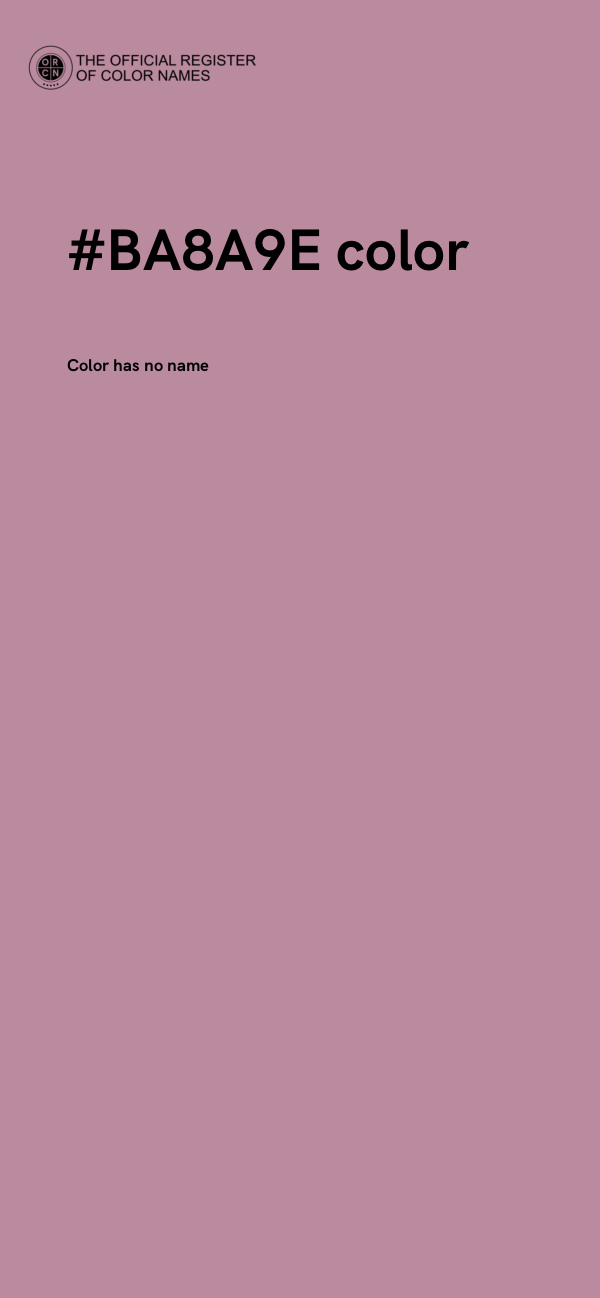 #BA8A9E color image