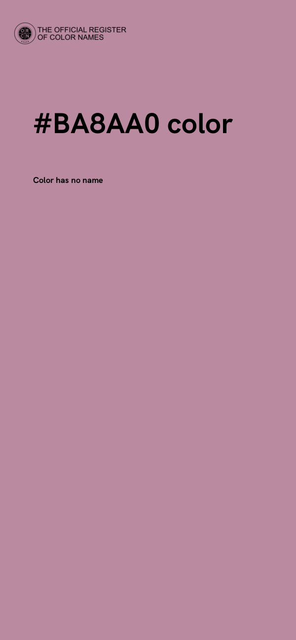 #BA8AA0 color image
