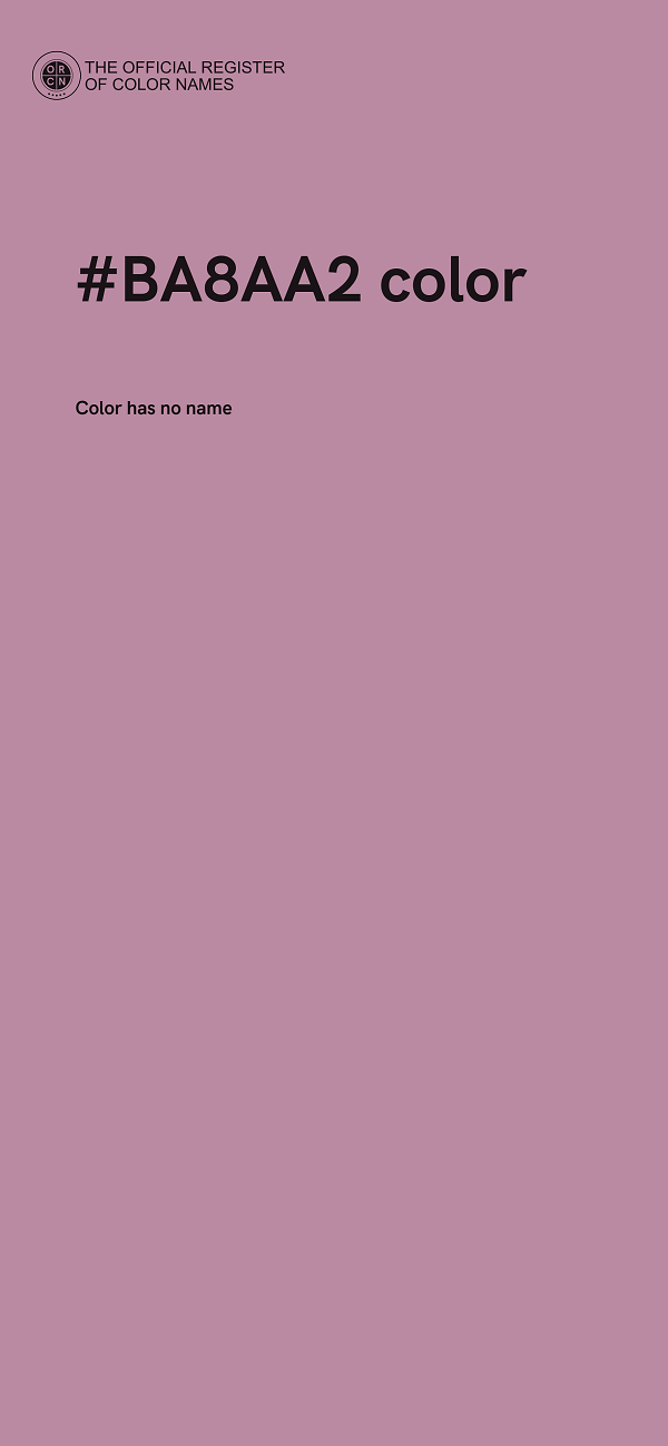 #BA8AA2 color image