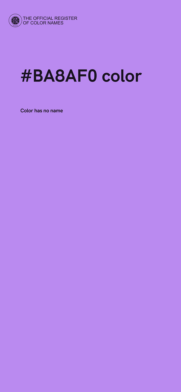 #BA8AF0 color image