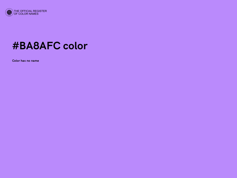 #BA8AFC color image