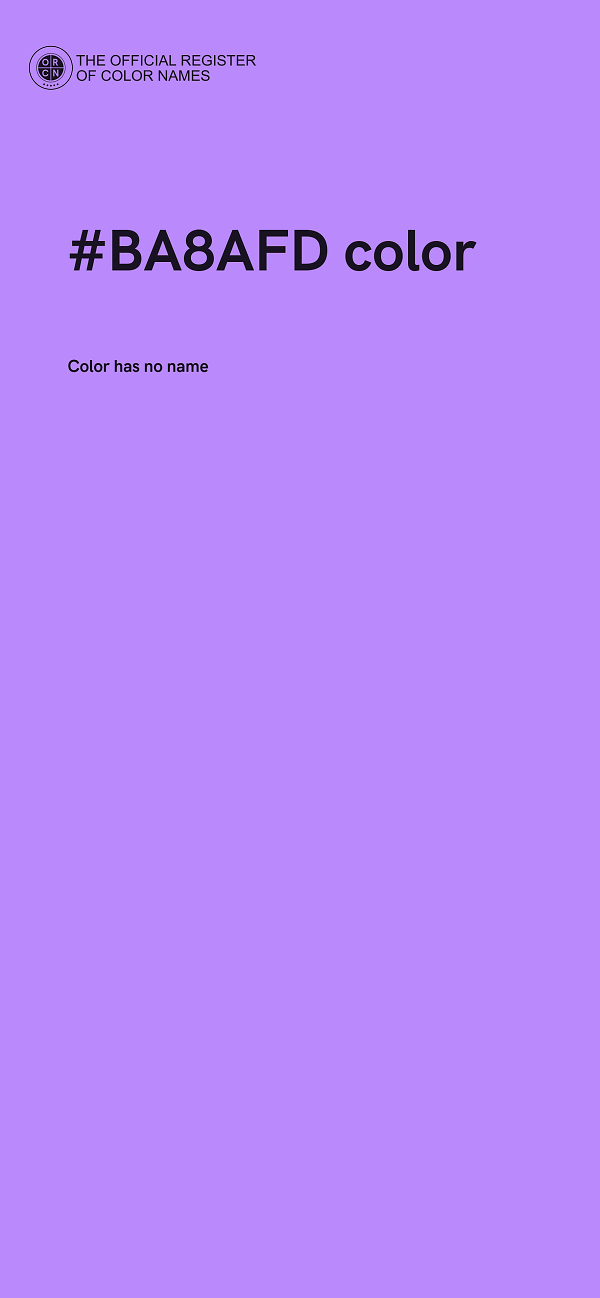 #BA8AFD color image