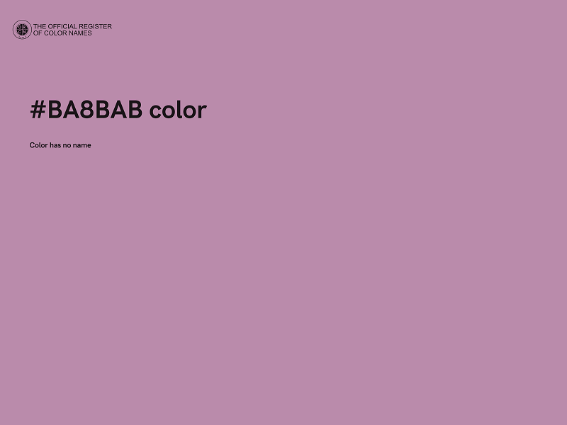 #BA8BAB color image