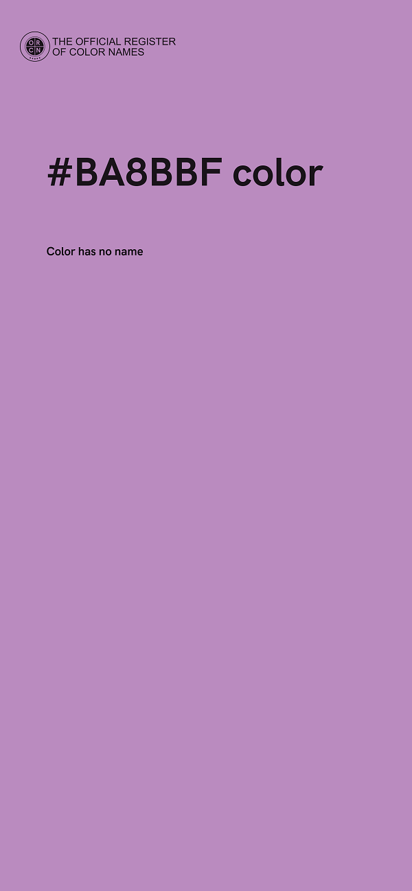 #BA8BBF color image