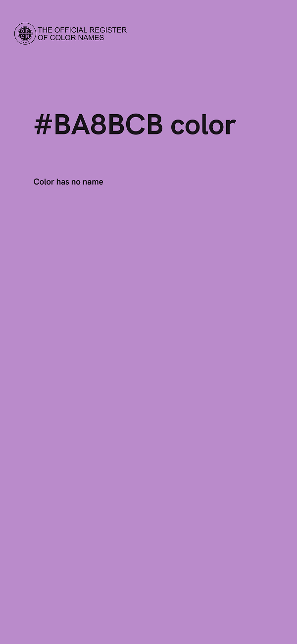 #BA8BCB color image