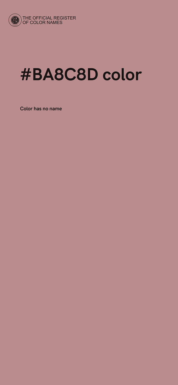 #BA8C8D color image