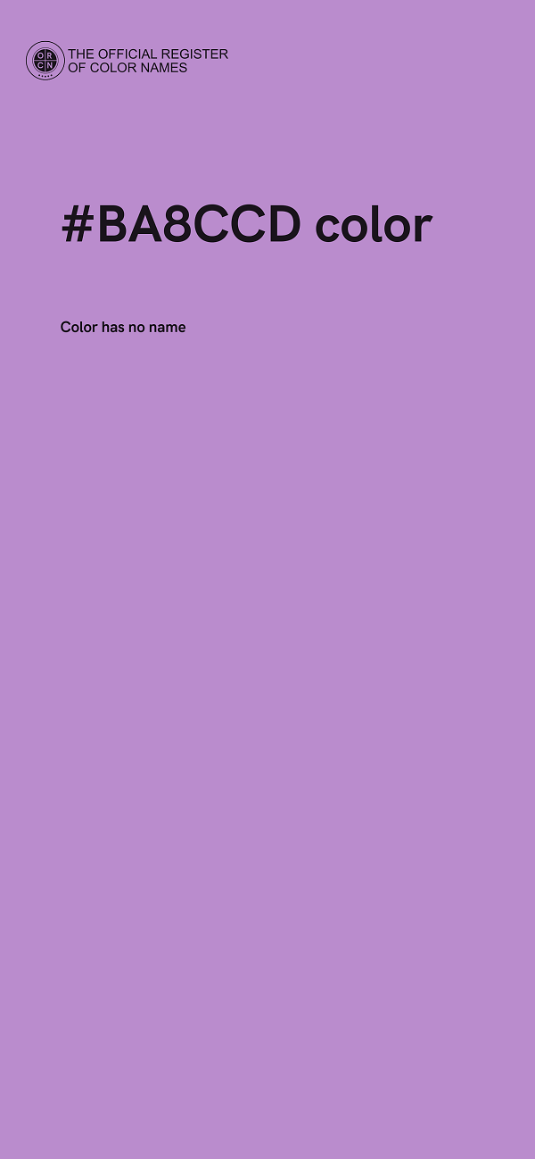 #BA8CCD color image