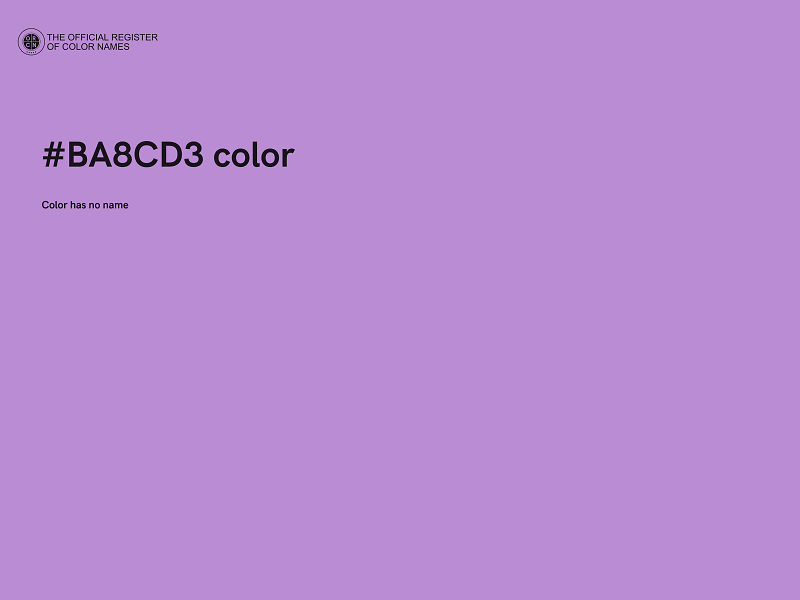 #BA8CD3 color image