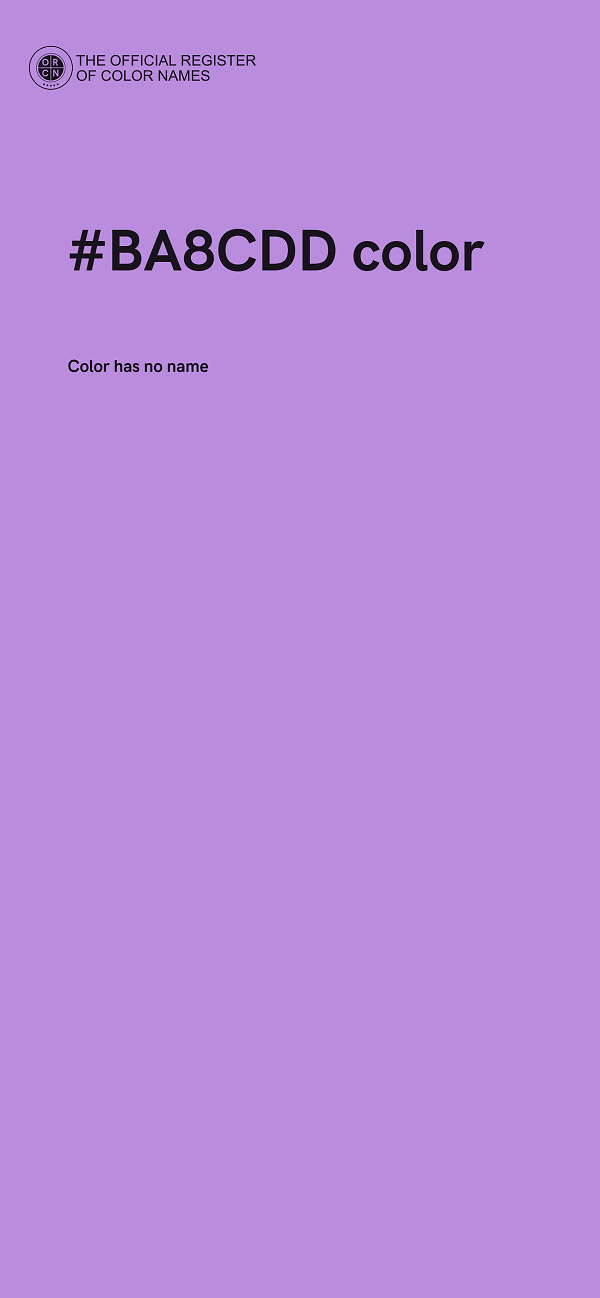 #BA8CDD color image