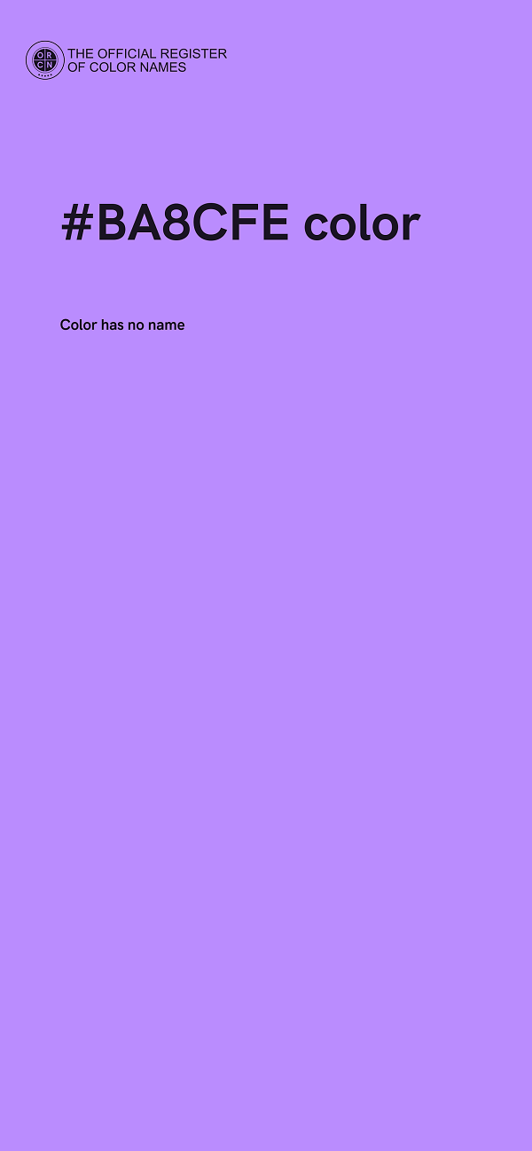 #BA8CFE color image