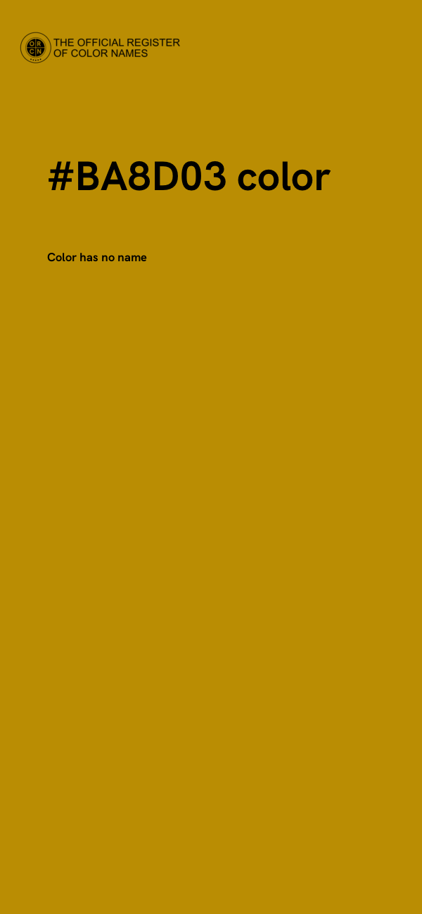 #BA8D03 color image