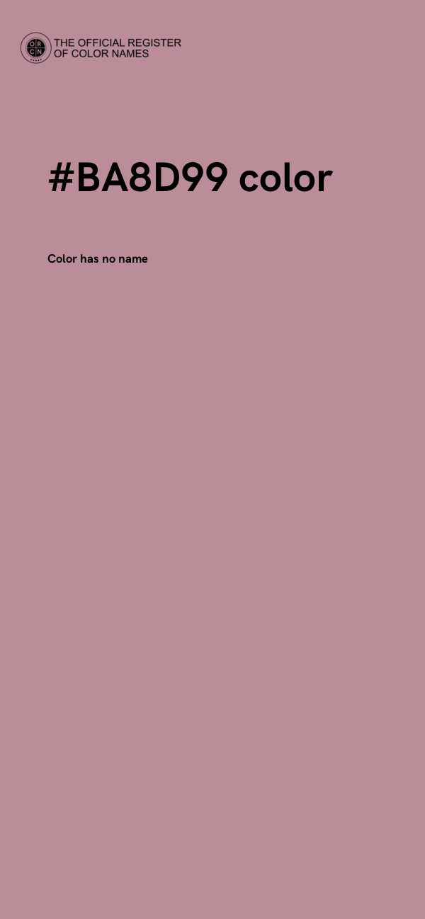 #BA8D99 color image