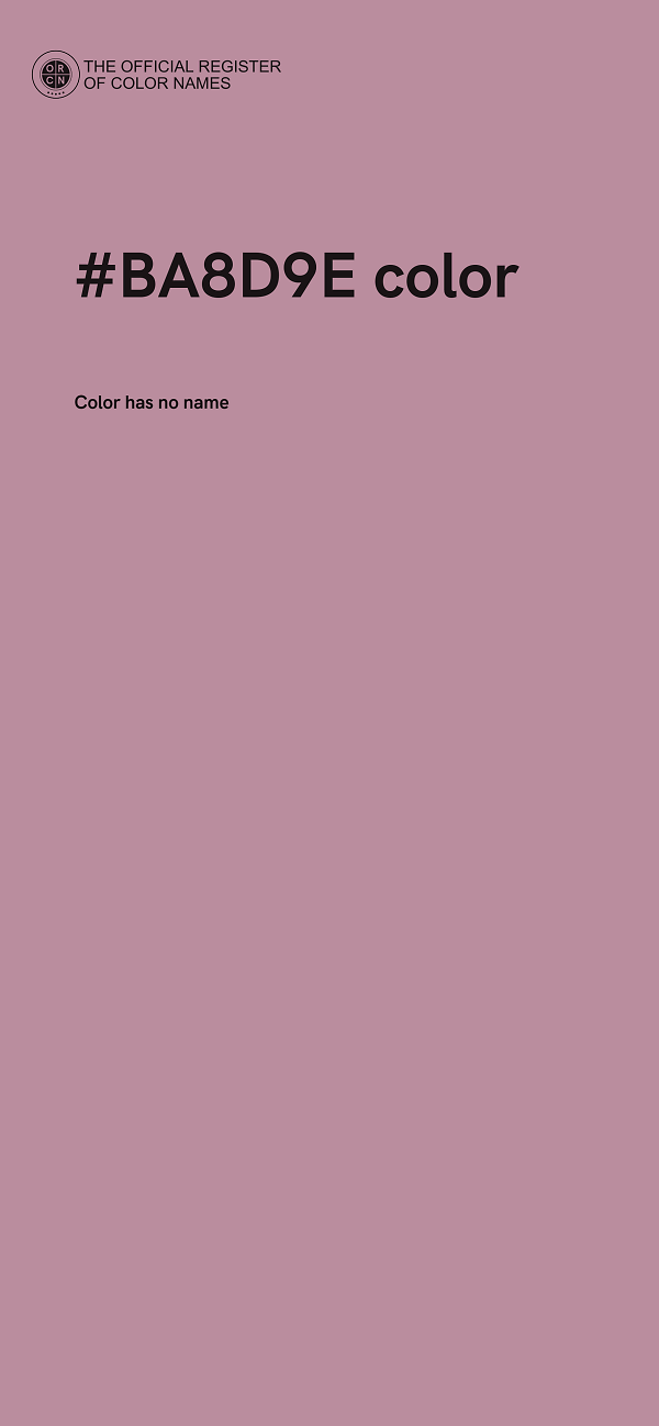 #BA8D9E color image