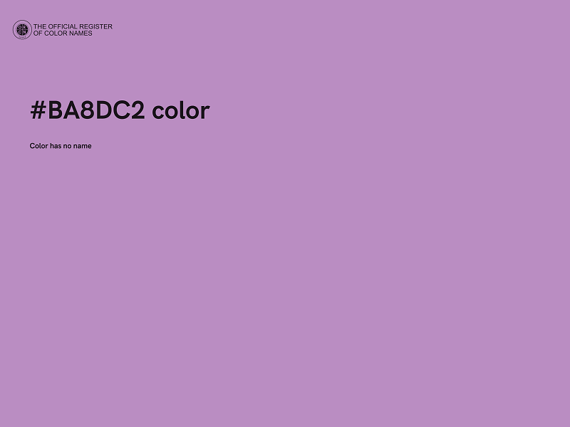 #BA8DC2 color image