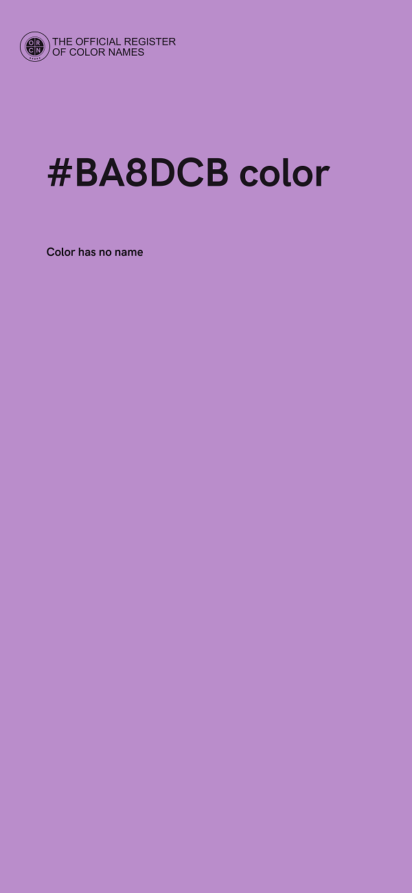 #BA8DCB color image