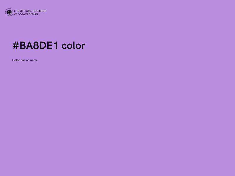 #BA8DE1 color image