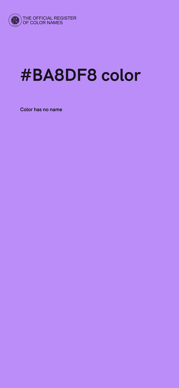 #BA8DF8 color image