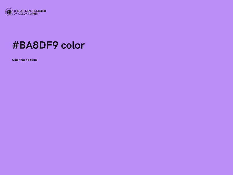 #BA8DF9 color image