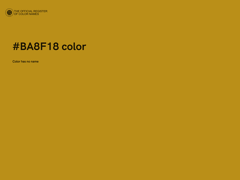 #BA8F18 color image