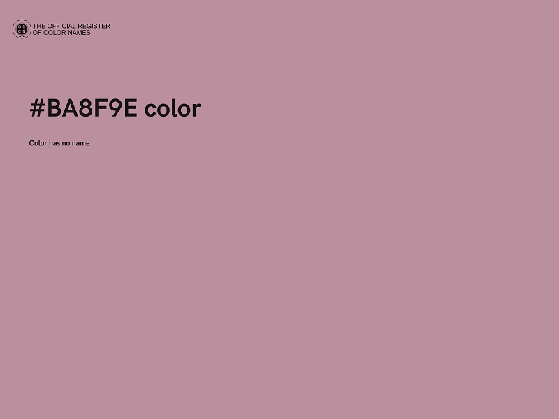 #BA8F9E color image