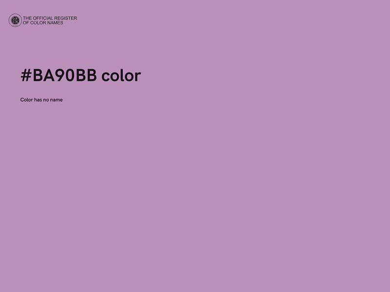 #BA90BB color image