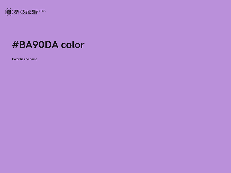 #BA90DA color image
