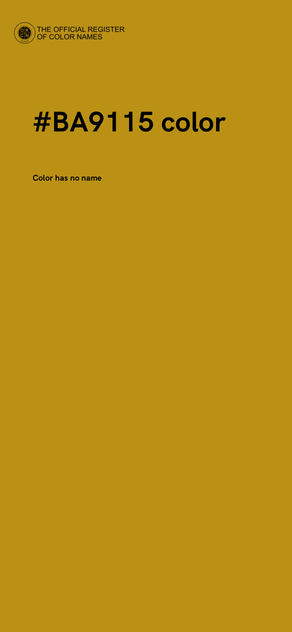 #BA9115 color image