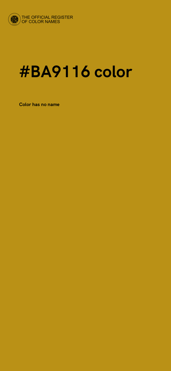 #BA9116 color image