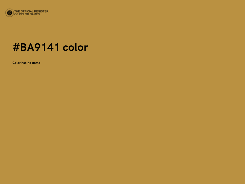 #BA9141 color image