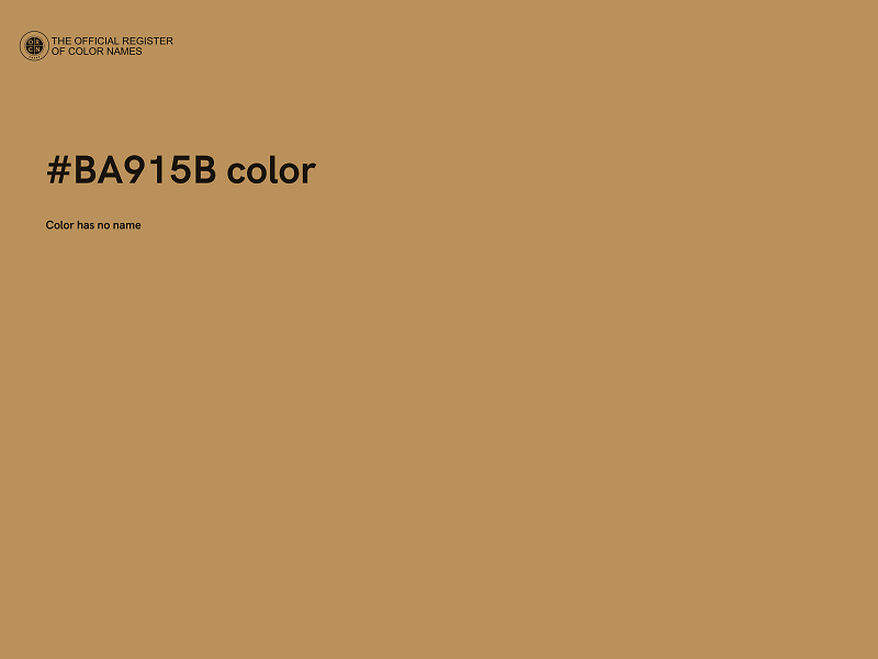 #BA915B color image