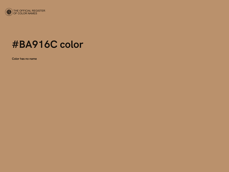 #BA916C color image