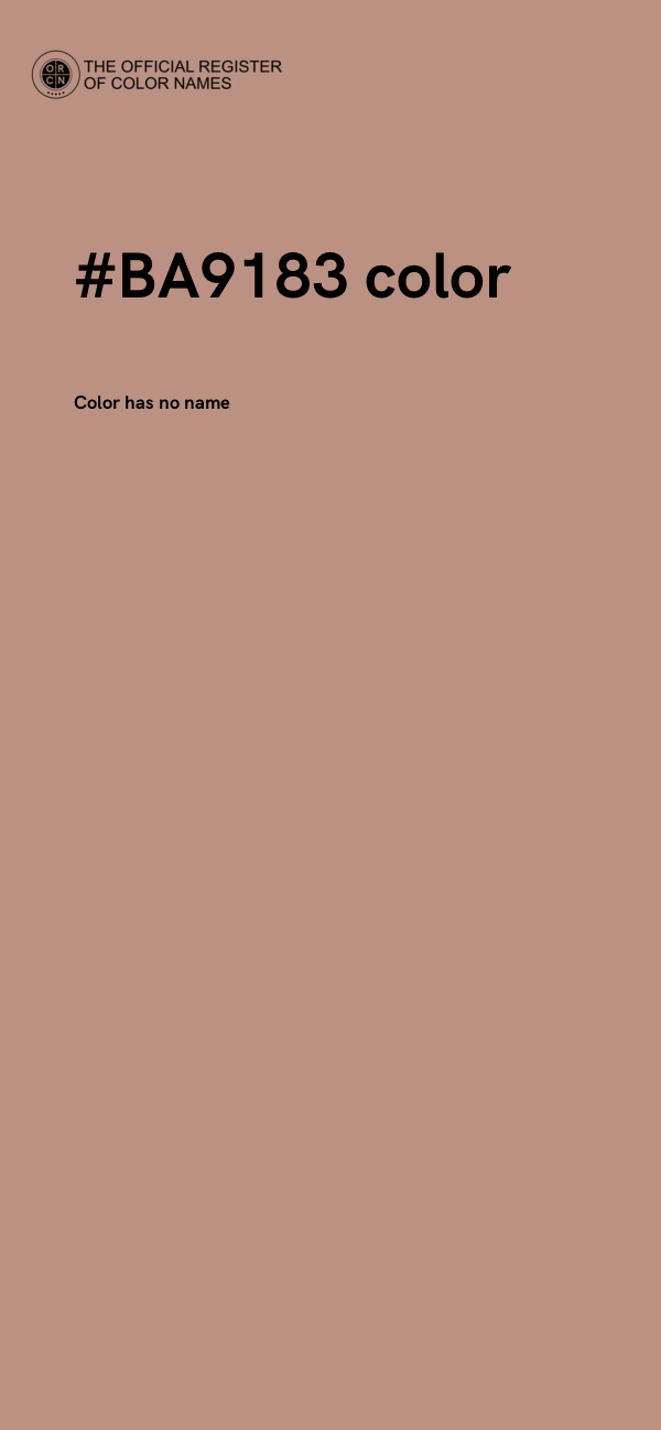 #BA9183 color image