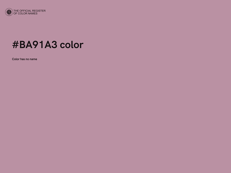 #BA91A3 color image