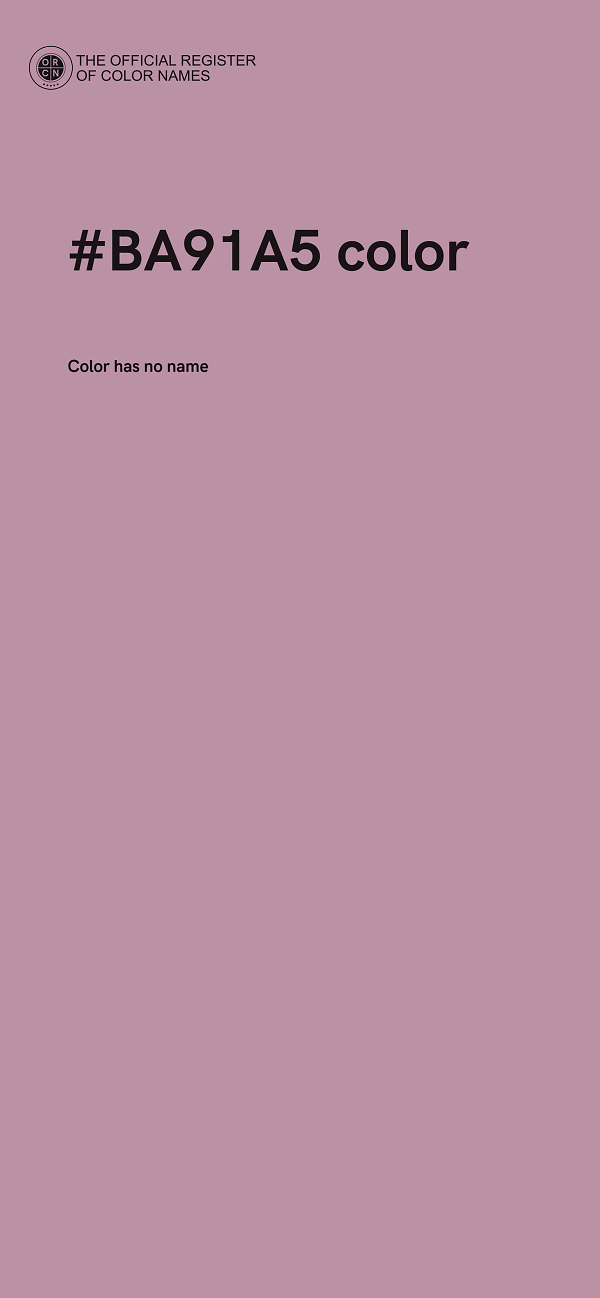 #BA91A5 color image