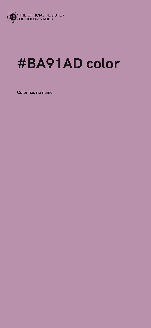 #BA91AD color image