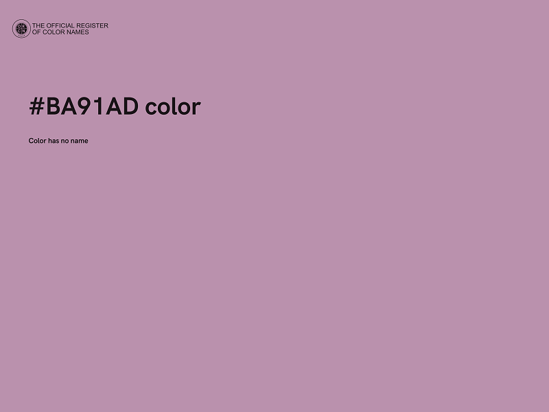 #BA91AD color image