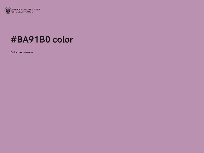 #BA91B0 color image