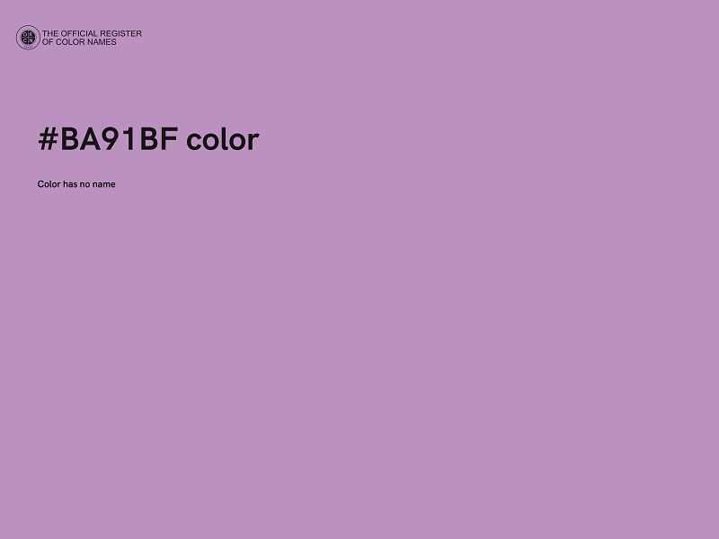 #BA91BF color image