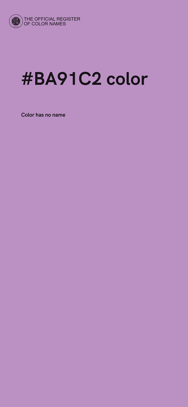 #BA91C2 color image