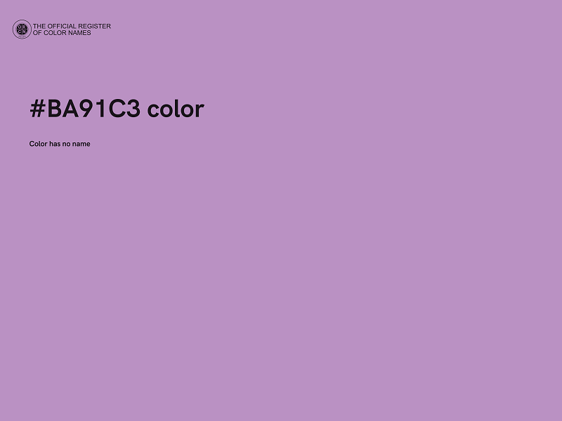 #BA91C3 color image