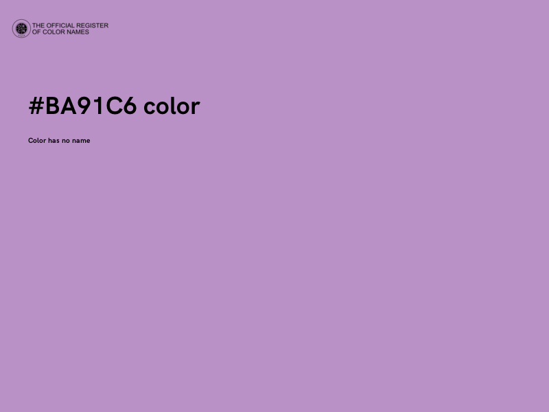 #BA91C6 color image