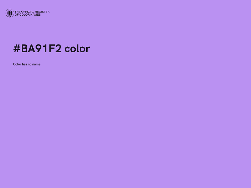 #BA91F2 color image