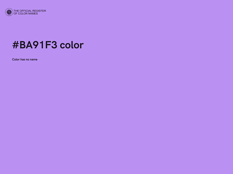 #BA91F3 color image